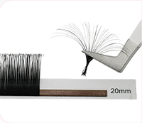Extensions de cils volumineux faites à la main SEVEV PLUS ONE, en PBT, véganes, sans cruauté, naturelles et douces