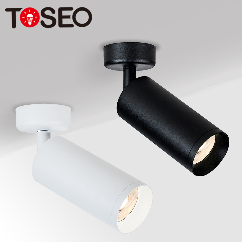 Restaurant Adjustable LED Ceiling Spotlights Surface Mounted IP20