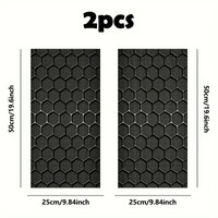 2 autocollants créatifs personnalisés en nid d'abeille pour montants B de voiture, imperméables, auto-adhésifs, pour décoration extérieure et protection
