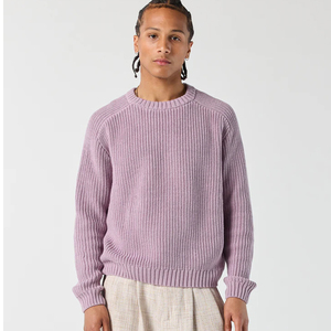 Custom Men's Pullover Christmas <strong>Sweater</strong> Coarse Needle Crew Neck Men Solid Striped <strong>Knitted</strong> Knitwear <strong>Sweater</strong> - Product Image 1