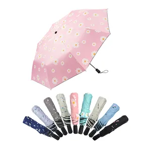Yubo21インチ3折りたたみ式マニュアルオープン傘梅雨製品カスタムギフト傘