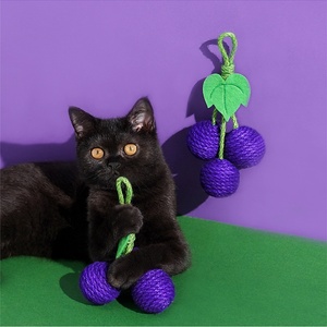 Wholesale Funny Hangable Sisal <b>Ball</b> Set Colorful <b>Ball</b> Cat Toy Bite-resistant Cat Sounds Teasing Cats Hanging <b>Ball</b> Toy - Product Image 1