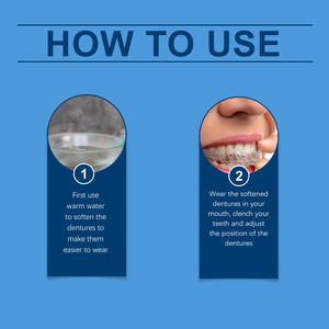 Set di Protesi Dentarie, Kit per Cura Dentale, Faccette Anti-Molare, Ortodontia Cosmetica, Denti a Scatto per Sorriso - Product Image 5