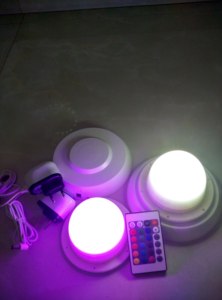 Best Quality Lithium Battery RGB Led Light Night Lamp Base for Cube Ball Pot Bar <strong>Table</strong> - Product Image 3