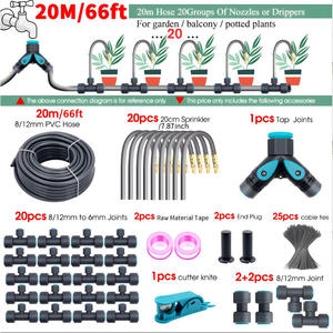 Système d'irrigation automatique Odes, tuyau PVC 15 m avec 15 arroseurs pour jardin, balcon, plantes en pot - Product Image 2