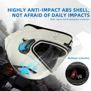 Fabricant OEM Vente de gros Casque intégral de moto respirant Abs Casco Certificado Paramotos - Product Image 2