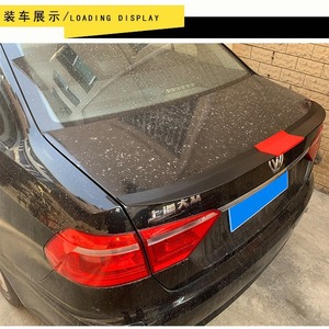 Universal Rear Bumper Spoiler Abs Black 3M Tape Adhesive No Drill Ducktail Diffuser - Product Image 3