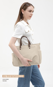 Bolso para ordenador portátil de un hombro para mujer, maletín portátil de gran capacidad, de un hombro bolso cruzado, bolso con <span class=keywords><strong>forro</strong></span> de 15,6 pulgadas - Product Image 5