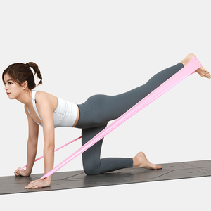 Fascia di esercizio <span class=keywords><strong>per</strong></span> Yoga <span class=keywords><strong>Pilates</strong></span> con Logo personalizzato 150cm con elastico <span class=keywords><strong>per</strong></span> allenamento Fitness - Product Image 3