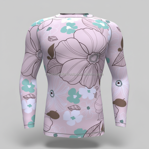 Logo personnalisé UPF50 + Rashguard à manches longues pour le surf et la natation Rash Guard personnalisable avec logo - Product Image 1