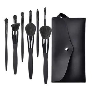 YUE 9 pcs Black Makeup Brushes Set Eye Shadow Powder Foundation Concealer Cosmetic black luxury makeup brush set