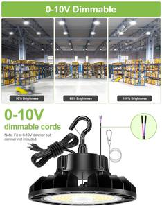 Lámpara LED UFO de 150W para Techos Altos, Iluminación LED para Almacenes, IP65 Impermeable, Iluminación Comercial para Garajes, Graneros, Talleres y Residencias - Product Image 5