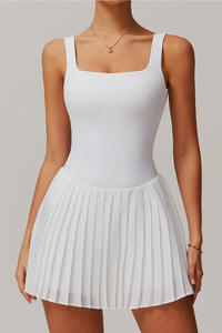 Gonna personalizzata a pieghe per Fitness abito sportivo in poliestere abbigliamento da Tennis per allenamento estivo Set gonna da Tennis a pieghe - Product Image 5