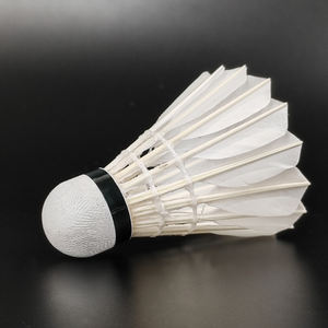 Volante de Bádminton DunRun <span class=keywords><strong>DR</strong></span>-09 con Logotipo Personalizado, Alta Calidad, Alta Durabilidad, Volante de Bádminton de Grado Superior, Pluma de Pato Cigu - Product Image 4