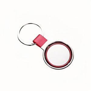 Porte-clés de luxe personnalisé en métal rotatif double face de forme irrégulière avec impression UV intégrale, idéal comme cadeau souvenir et support de clés par sublimation - Product Image 4