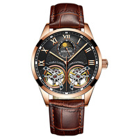 AILANG Original Design montre hommes Double volant automatique mécanique montre mode décontracté affaires hommes horloge