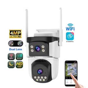 2025 mới được phát hành cs621dr 4MP ống kính kép ngoài trời Máy ảnh <span class=keywords><strong>wifi</strong></span> mạng Máy ảnh không dây tự động theo dõi CCTV an ninh IP <span class=keywords><strong>Camera</strong></span> - Product Image 1