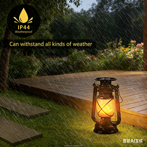 Lámpara Solar Alecter de Alta Gama con Llama Danzante LED Blanco Cálido, IP54 Impermeable, para Decoración de Exteriores, Caminos, Terrazas y Camping - Product Image 4