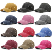 Gorra de Béisbol Estilo Vintage, Deportiva, Desgastada, Lisa, con Bordado Personalizado, Unisex