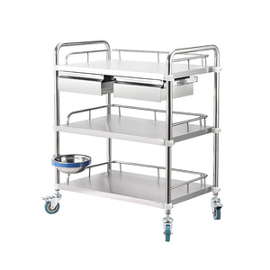 Carrito de Laboratorio Multifuncional de Acero Inoxidable Degao con Cajones y Ruedas Silenciosas para Uso en Hospitales y Clínicas - Product Image 1