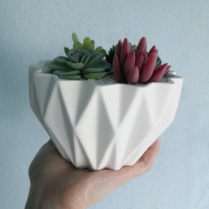 Maceta de hormigón con formas geométricas para flores, molde de silicona para macetas, macetas, molduras para plantas suculentas, gran oferta - Product Image 5