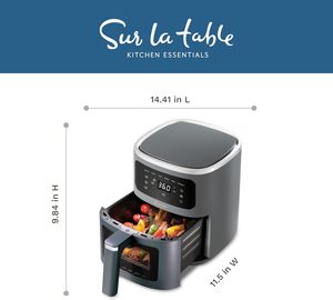 หม้อทอดไร้น้ำมันอัจฉริยะ สแตนเลส 8 ลิตร ปรับแต่งได้ พร้อมหน้าจอสัมผัส ควบคุมการทำงาน ป้องกันความร้อนเกิน ใช้งานในครัวเรือน พร้อมหน้าต่างมองเห็นอาหาร - Product Image 5