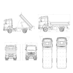 Newest Huina 1/14 K3362 Assembled <b>Remote</b> <b>Control</b> Car Kabolite 4X4 RC Hydraulic Dumper <b>Truck</b> Lock Axles Light Sound Gearbox Car - Product Image 6