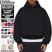 Sweat à capuche épais en molleton de coton pour homme, personnalisable avec logo, OEM, vente en gros, vierge, pour l'hiver