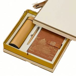 2024 New Design Office Gifts Items Souvenir Vacuum Cup <b>Notebook</b> Gift Items Souvenir Office <b>Set</b> With Logo for Business - Product Image 1