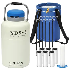 3 Liter Cryo Dewar Livestock Husbandry Semen Storage Container Portable Liquid Nitrogen Container