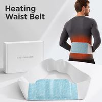 Ceinture chauffante portable pour soulager les douleurs lombaires et abdominales chez la femme, certifiée CE Classe I