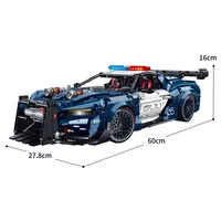 3975 pièces 1:8 Supercar technique en plastique ABS, blocs de construction 10655, voiture de sport RC, modèle de véhicule, idée de jouet de construction