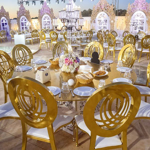 تخفيضات هائلة على كراسي الزفاف الحديثة الفولاذ المقاوم للصدأ للمناسبات والمطاعم للإيجار لحفلات الزفاف والحفلات كرسي الفندق - Product Image 2