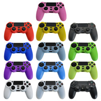Housse de Protection Souple en Silicone Colorée pour Manette PS4