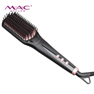 <span class=keywords><strong>Spazzola</strong></span> <span class=keywords><strong>Lisciante</strong></span> Professionale MAC con Ioni per Capelli Lisci e Setosi, <span class=keywords><strong>Spazzola</strong></span> 3D Anti-Scottatura, <span class=keywords><strong>Spazzola</strong></span> in Nylon Resistente - Product Image 1