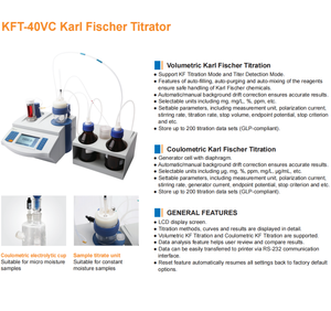 KFT-40VC 칼 피셔 적정기 고품질 실험실 장비 수분 함량 테스트 - Product Image 4