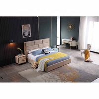 Offre d'usine C2020 meubles de chambre à coucher modernes lit king size avec cadre en or lit de luxe