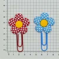 Mignon coloré PVC métal trombones bonbons couleurs fleur étudiant signets bureau Page marqueurs populaires nuances chaussures décorations