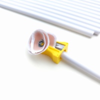 Ensemble de crayons de couleur personnalisés certifiés EN71 ISO, 12 pièces, crayons ronds en plastique blanc crème HB 7 pouces, vente en gros directe d'usine