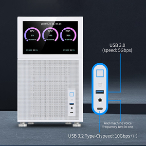 Lovingcool <span class=keywords><strong>Transparent</strong></span> Verre Trempé Conception LCD Écran D'affichage Ordinateur De Jeu MATX <span class=keywords><strong>PC</strong></span> Cas avec ARGB Refroidisseur Ventilateur pour <span class=keywords><strong>Gamer</strong></span> - Product Image 3