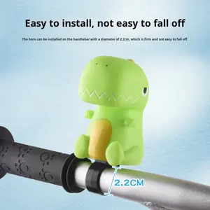 Sonnette de vélo pour enfants, en plastique imperméable, <span class=keywords><strong>super</strong></span> forte, klaxon d'<span class=keywords><strong>air</strong></span>, klaxon de scooter, universelle, mignonne, accessoires de sonnette de dessin animé - Product Image 3