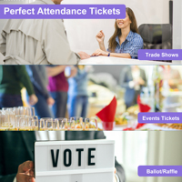 Étiquettes numérotées violettes haute visibilité, billets détachables 1x2 pouces, 2000 pièces pour le contrôle des foules et les événements spéciaux