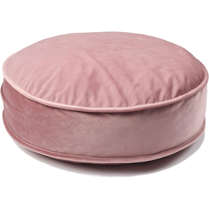 Housse de <span class=keywords><strong>coussin</strong></span> de sol ronde en velours doux, couleur unie, en peluche, pour la méditation, le yoga et la décoration de la salle de lecture - Product Image 1