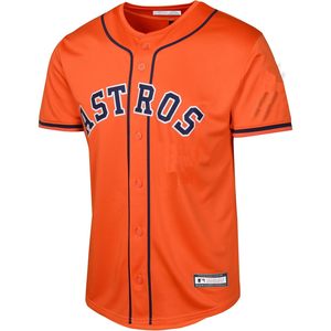 Camiseta de jugador alternativo naranja de los Astros de Houston Jose Altuve para niños y jóvenes de 8 a 20 años con cuello de béisbol que absorbe la humedad - Product Image 2
