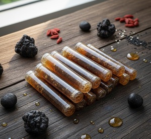 Palitos de Miel de Shilajit Natural al por Mayor, Snack Vegetal para Adultos, Uso en Bebidas, Apoyo Inmunológico, Gestión de Energía, 1g - Product Image 2