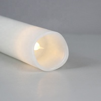 5 paquets de bougies LED électriques à ondes minces lisses en cire ivoire avec minuterie à distance pour décoration intérieure