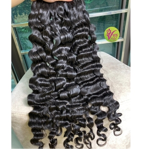 Cheveux humains cambodgiens en gros, 28 pouces, vierges, ondulés, couleur noire, meilleur prix du Vietnam - Product Image 4