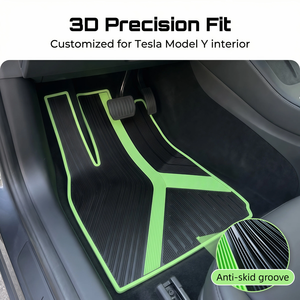 Tapis de sol de voiture en latex fluorescent imperméable et antidérapant toutes saisons 2023 pour <span class=keywords><strong>Tesla</strong></span> <span class=keywords><strong>Model</strong></span> <span class=keywords><strong>Y</strong></span> 2020-2024 - Product Image 2