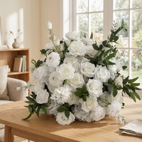 Centres de table de luxe en soie blanche, roses et orchidées, arrangements modernes de haute qualité pour mariage, élégants et raffinés, pour intérieur Tuoji