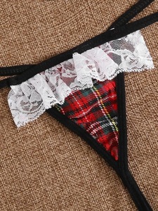 Falda a Cuadros, Uniforme Escolar, Lencería Sexy para Adolescentes, Lencería Sexy para Mujeres con Pechos <span class=keywords><strong>Grandes</strong></span>, Conjuntos de Lencería en Tallas <span class=keywords><strong>Grandes</strong></span>, Lencería Exótica - Product Image 5